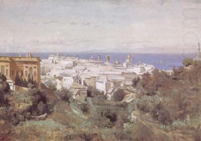 camille corot View of Genoa (mk09) china oil painting image